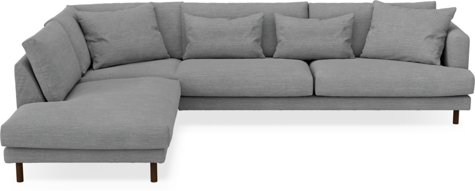 Harper - 3-sits soffa med divan vänster - Grå