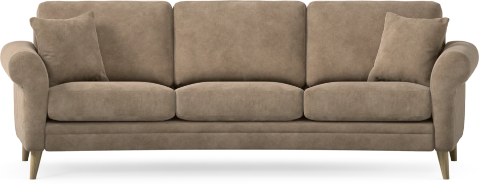 Eden - 3-sits soffa svängd - Beige