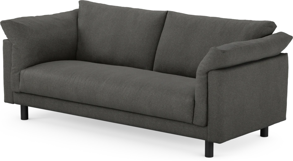 Cherrie - 2,5-sits soffa, hel dyna, fast klädsel - Grå