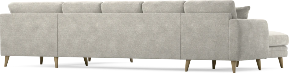 Eden - 3-sits soffa med schäslong vänster och divan höger - Grå