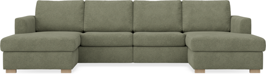 Friday - 2-sits soffa med två schäslonger - Vit