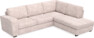 Friday - 2,5-sits soffa med divan höger - Rosa