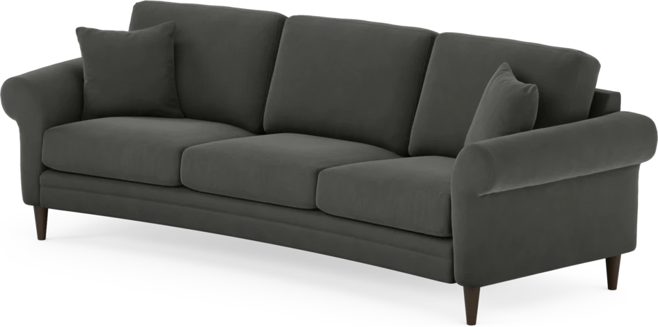 Eden - 3-sits soffa svängd - Grå