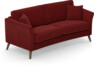 Eden - 2,5-sits soffa svängd - Röd