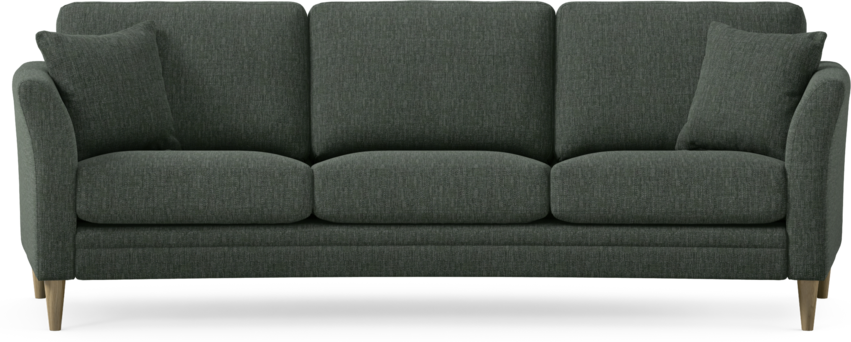 Eden - 3-sits soffa svängd - Grön