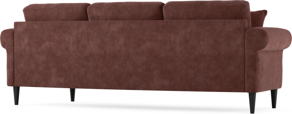 Eden - 3-sits soffa svängd - Röd