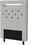 New York led - Sänggavel, 90-210 cm - Grå