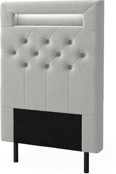 New York led - Sänggavel, 90-210 cm - Grå