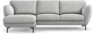 Madison Lux - 2-sits soffa med schäslong vänster - Grå