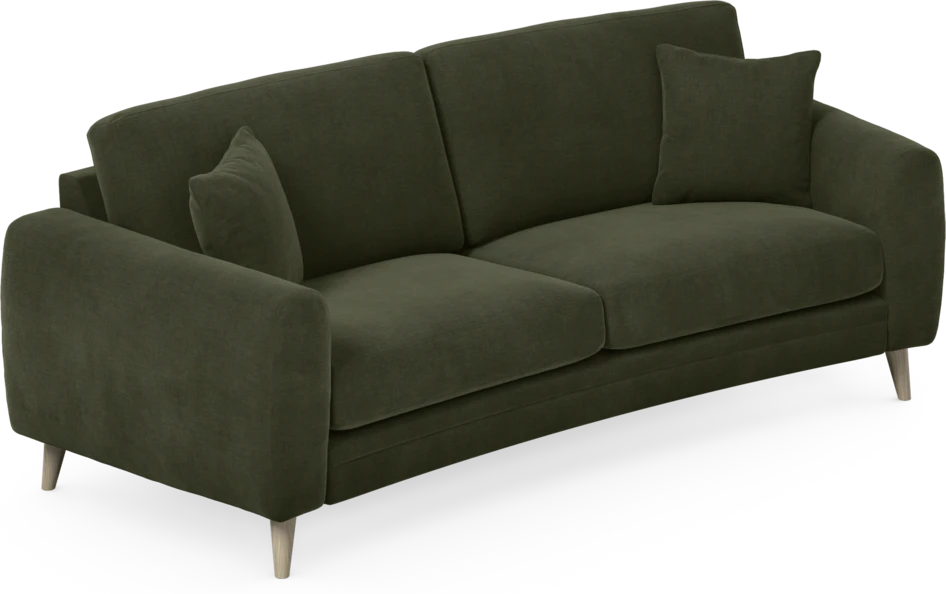 Eden - 2,5-sits soffa svängd - Grön