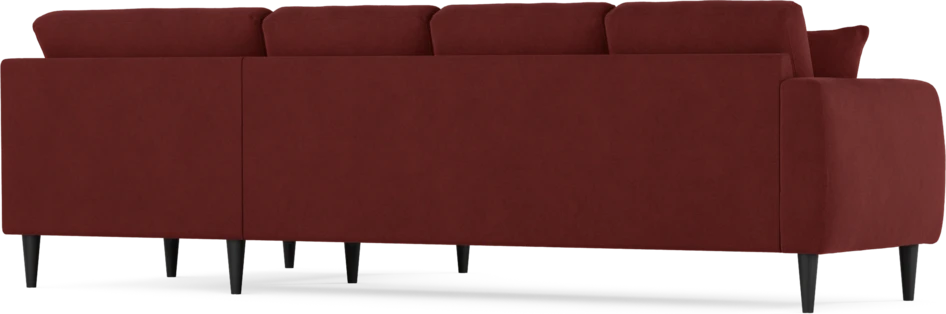 Eden - Hörnsoffa, 3+1-sits - Röd
