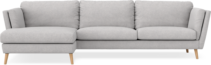 Madison - 3-sits soffa med schäslong vänster - Grå