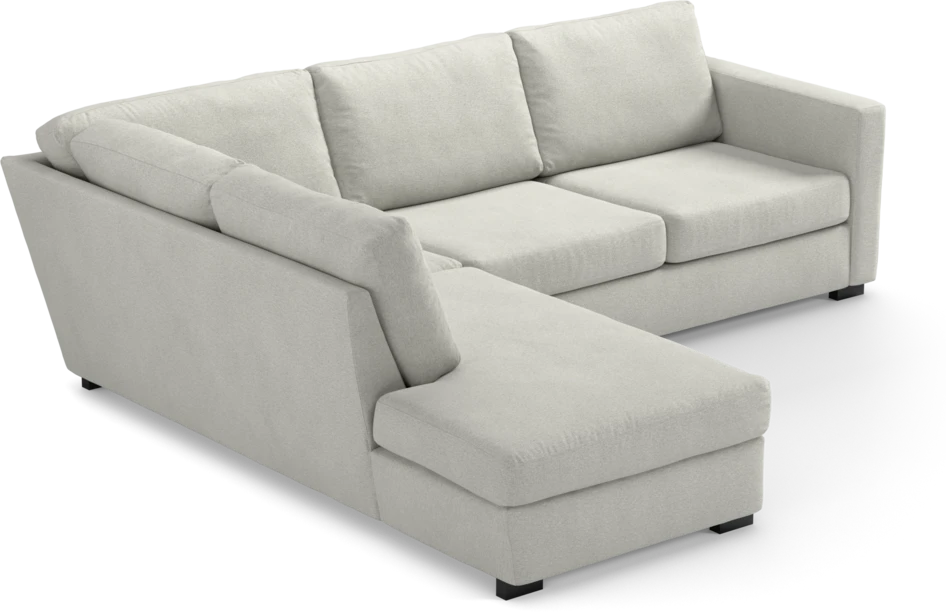 Friday - 2,5-sits soffa med divan vänster - Vit