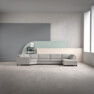 Nevada - 3-sits soffa med cosy hörn vänster och divan höger - Beige