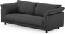 Cherrie - 2,5-sits soffa, hel dyna, fast klädsel - Svart