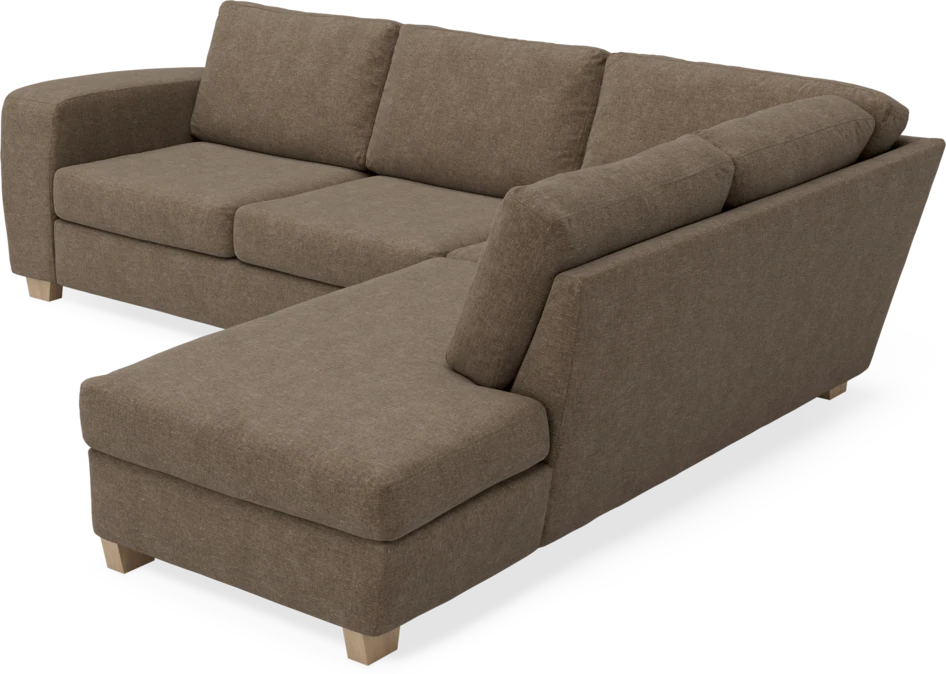 Friday - 2,5-sits soffa med divan höger - Brun