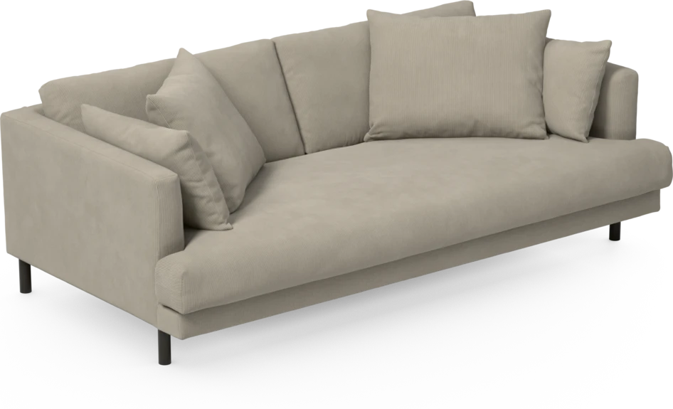 Harper - 3-sits soffa, hel dyna - Beige