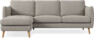 Madison Lux - 2-sits soffa med schäslong vänster - Beige