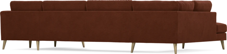 Bridge - 3-sits soffa med divan vänster och schäslong höger - Orange