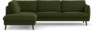 Madison - 3-sits soffa med divan vänster - Grön