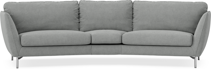 Madison - 3-sits soffa svängd, 90 cm - Grå
