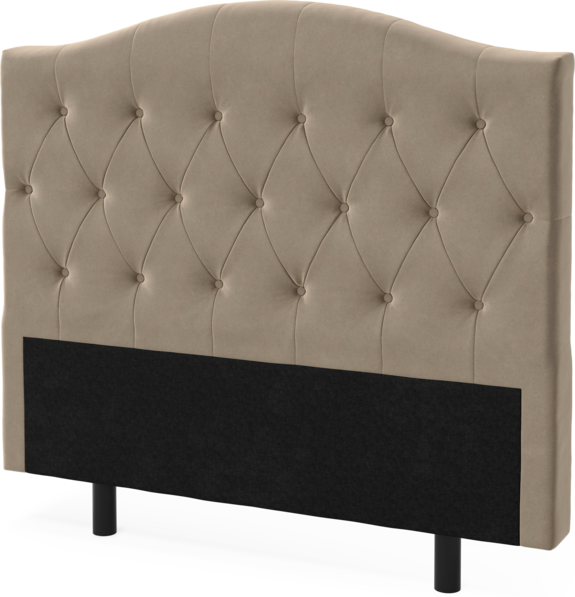 Queen - Sänggavel låg, 90-210 cm - Brun