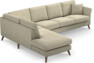 Eden - 3-sits soffa med divan - Beige