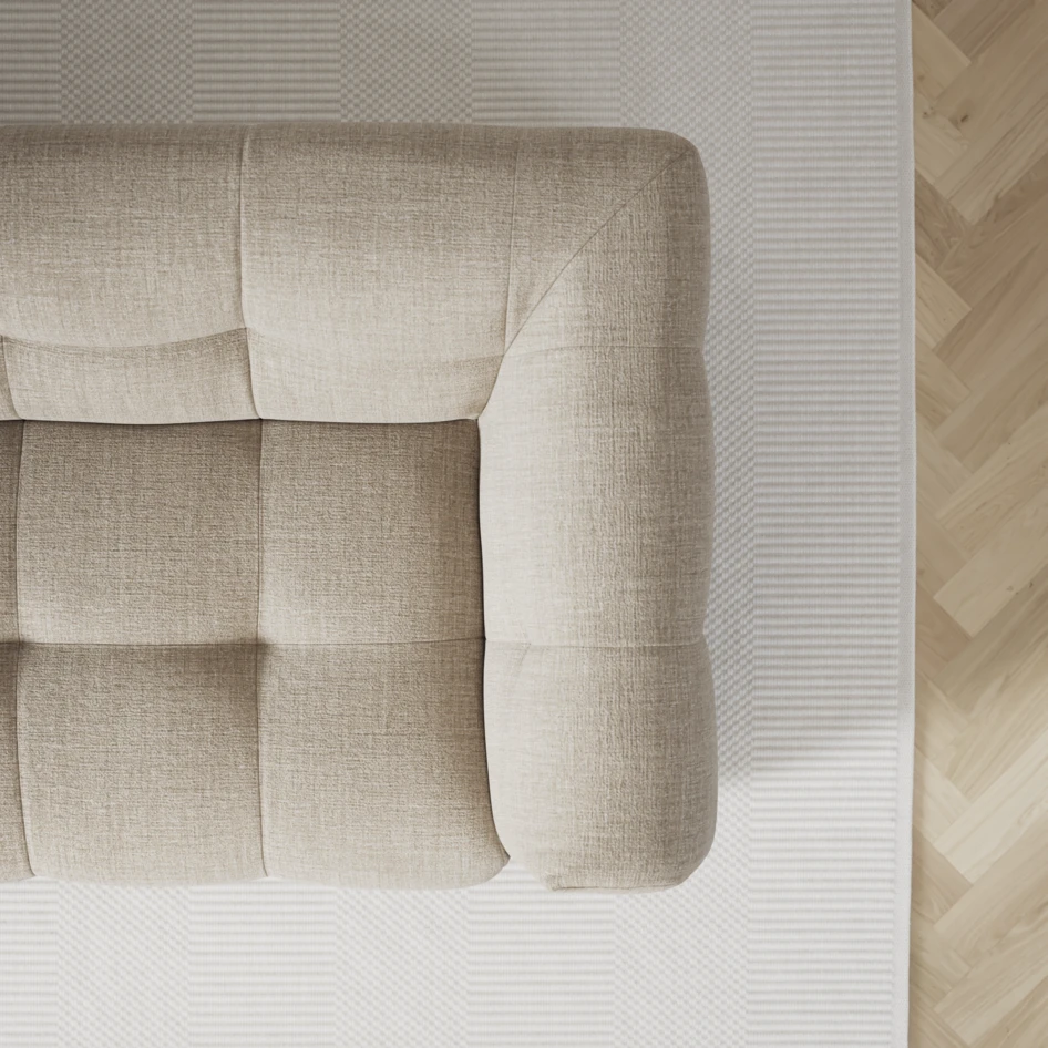 Bella - 3-sits soffa med divan vänster - Beige
