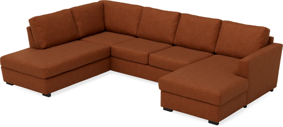 Friday - 3-sits soffa med divan vänster och schäslong höger - Orange