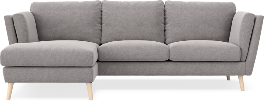 Madison Lux - 2-sits soffa med schäslong vänster - Grå
