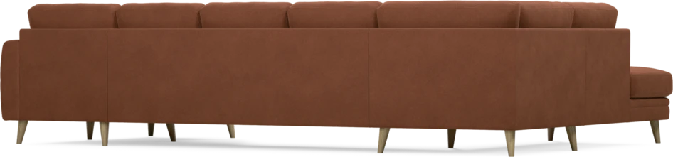 Eden - 3-sits soffa med divan vänster och schäslong höger - Orange