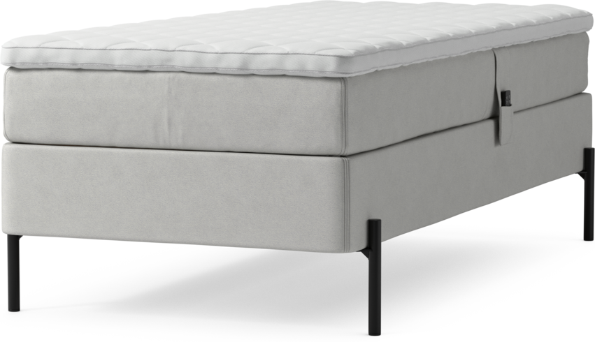 Delux Sense - Ställbar säng, enkelsäng med bäddmadrass och sängben