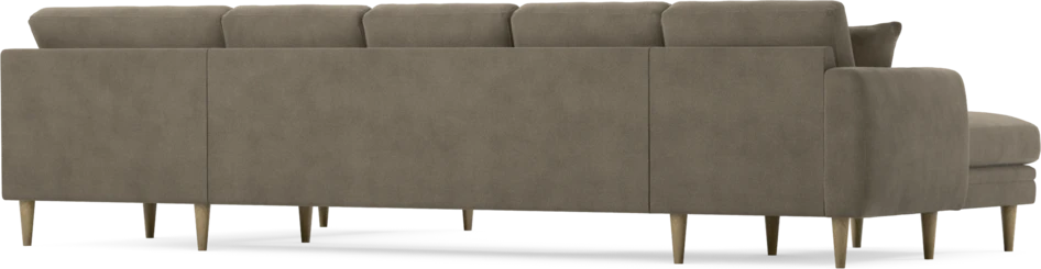 Eden - 3-sits soffa med schäslong vänster och divan höger - Beige