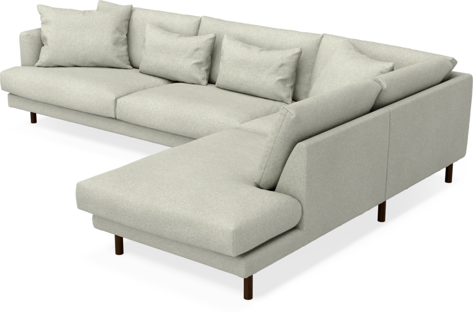 Harper - 3-sits soffa med divan höger - Beige