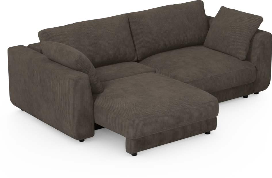 Amie - Bäddsoffa 3-sits - Brun