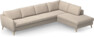 County - 3-sits soffa med divan höger - Beige