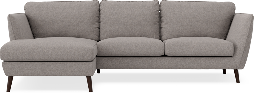 Madison Lux - 2-sits soffa med schäslong vänster - Grå