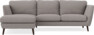 Madison Lux - 2-sits soffa med schäslong vänster - Grå