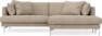 Harper - 4-sits med schäslong XL höger - Brun
