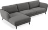 Madison Lux - 3-sits soffa med schäslong vänster - Grå