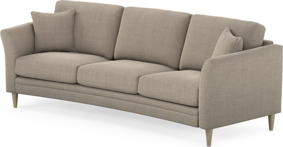 Eden - 3-sits soffa svängd - Beige