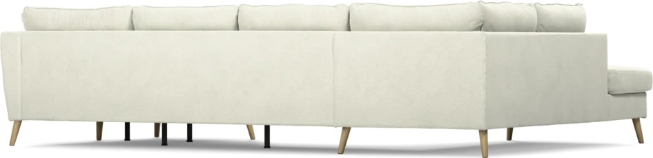 County - 3-sits soffa med divan vänster och schäslong höger - Vit