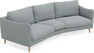 Madison - 3-sits soffa svängd, 90 cm - Turkos