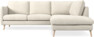 Madison - 2-sits soffa med divan höger - Vit