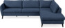 County - 2,5-sits soffa med divan höger - Blå
