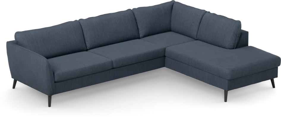 County - 2,5-sits soffa med divan höger - Blå