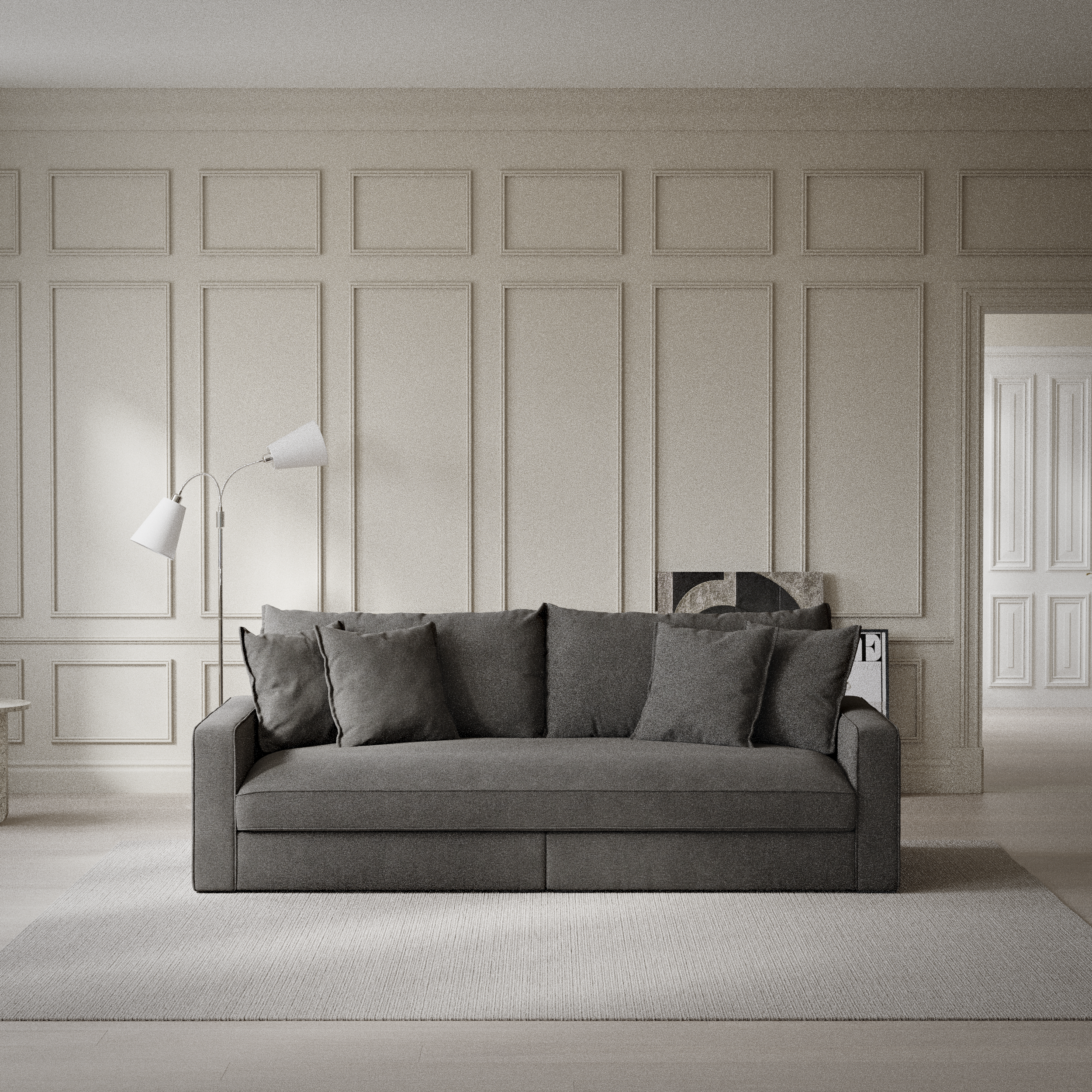 Rossi - 3-sits soffa, hel dyna - inspiration