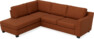 Friday - 2,5-sits soffa med divan vänster - Orange