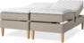 Delux Sense - Ställbar säng, dubbelsäng med bäddmadrass - Beige