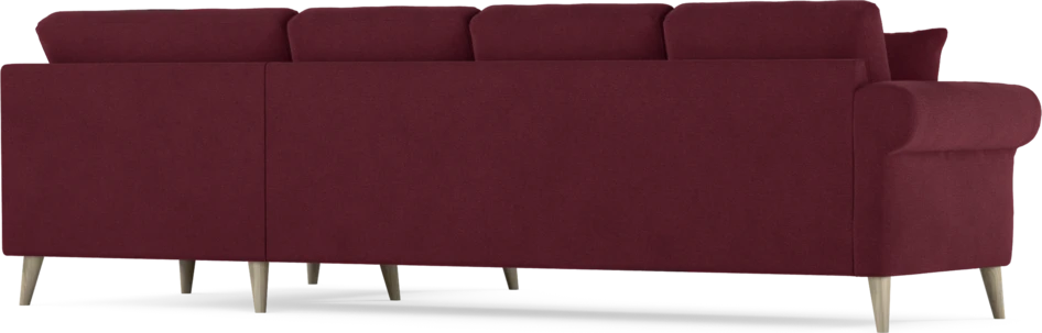 Eden - Hörnsoffa, 3+1-sits - Röd